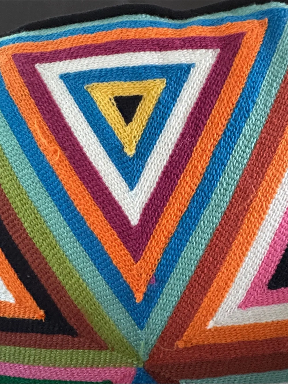 Jonathan Adler Multicolor Geometric Triangle Accent Pillow - Home Accents